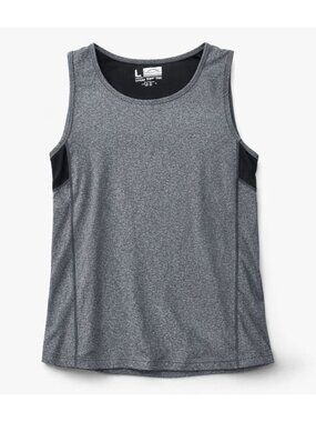 Women's Shockdry sleeveless Tee sz L black & Gray Sport Essentials Athletic wear